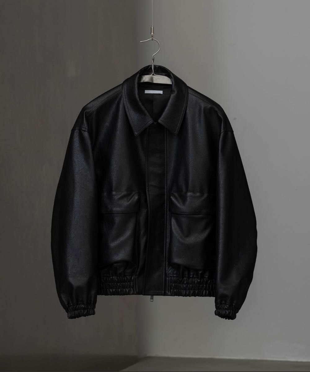 WYM LIDNM ARTIFICIAL GRAIN SHORT BLOUSON ウィム レザー WYM LIDNM ARTIFICIAL GRAIN SHORT BLOUSON ウィム レザー
