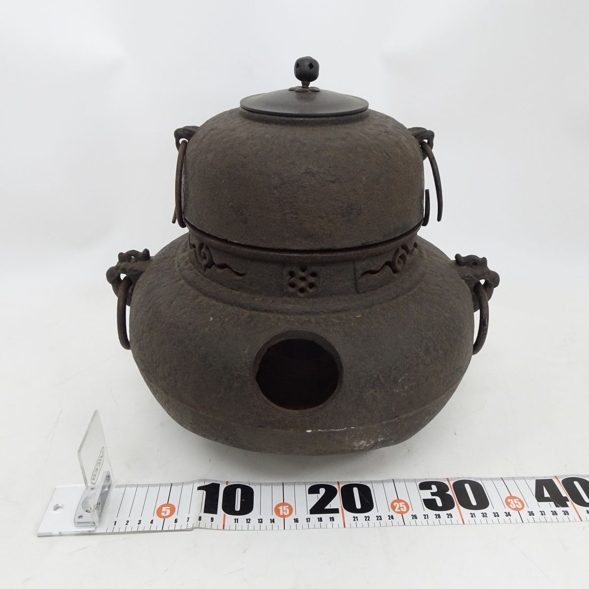 tyhd 1668-3 214 茶釜 茶道具 高さ約35cm 鉄釜 鉄瓶 和鉄 茶器 tyhd 1668-3 214 茶釜 茶道具 高さ約35cm 鉄釜 鉄瓶 和鉄 茶器