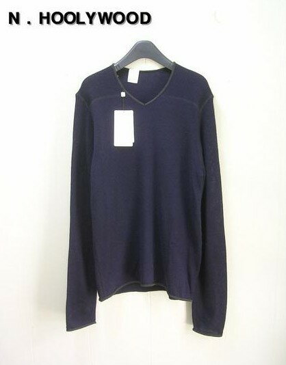 36￥19,950 未使用【N . HOOLYWOOD V-NECK KNIT 922-KT01 NH12F-084 NAVY ミスターハリウッド Vネックニット セーター カットソー】_画像1