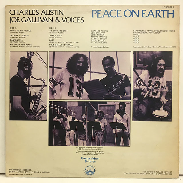 ★即決 Charles Austin - Joe Gallivan / Peace on Earth オリジナル newage SPIRITUAL deep jazz_画像2