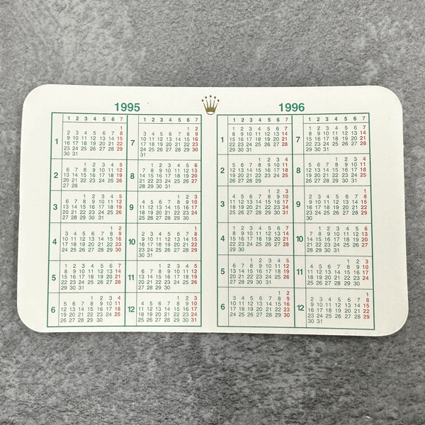 売れ筋・人気アイテム 商品 長期保管品 ROLEX/ロレックス 純正付属品 カード型カレンダー その他