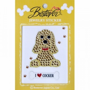  new goods * jewelry sticker * Cocker * dog miscellaneous goods postage 180 jpy possible 