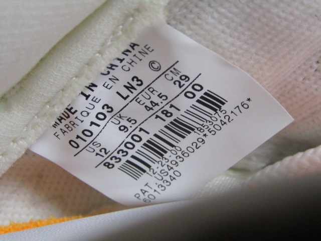 01年製 NIKE WMNS AIR JORDAN 11 LOW White Citrus OG 833001-181 12us