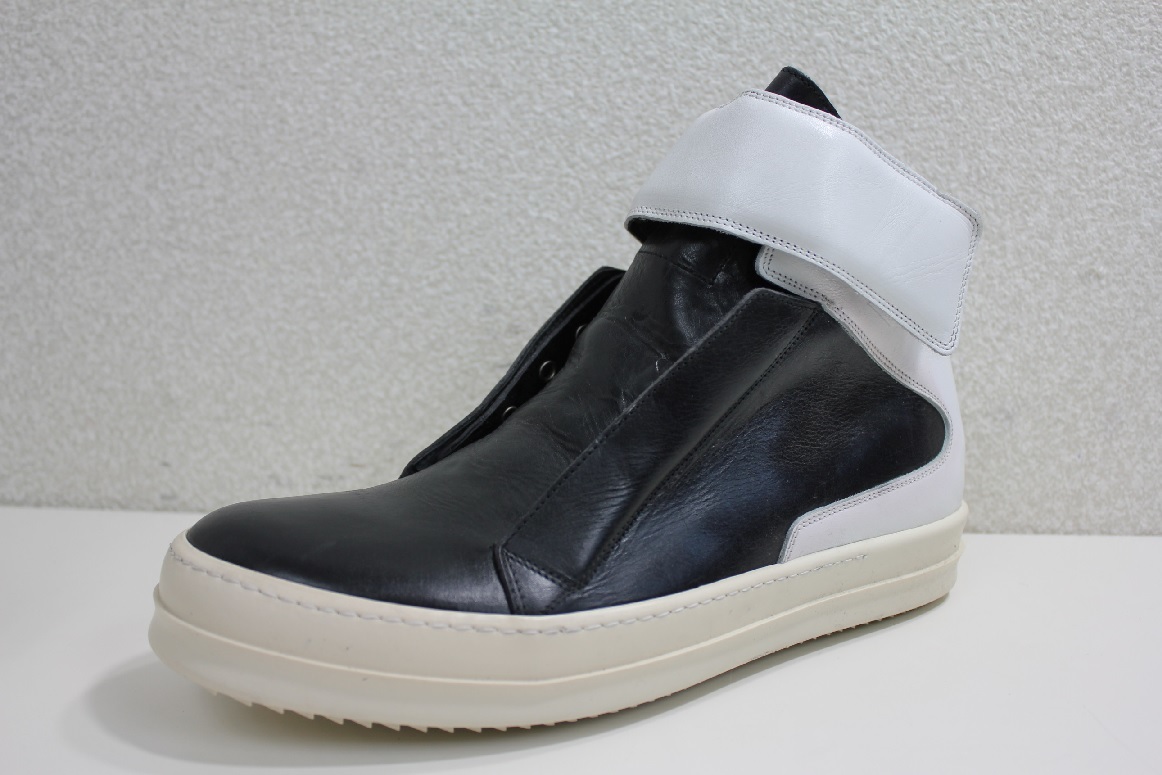 値下げ受付中 Rick Owens リックオウエンス ベルクロスニーカー 白黒