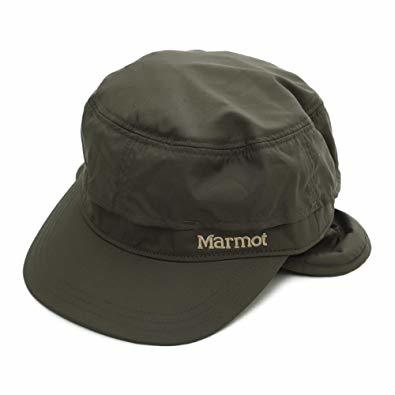 ★Marmot マーモット ワークキャップ ネイビー M 耳付き 防寒 サイズ調整 2WAY トレッキング アウトドア 帽子 イヤーウォーム_画像2