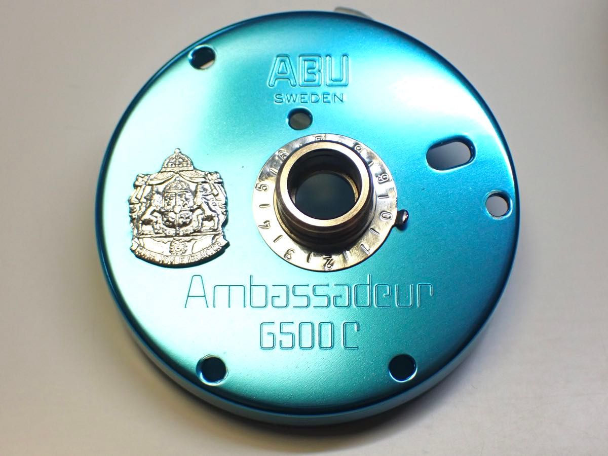アブ アンバサダー サイドカップ 6500C 刻印 左右 #シアンブルー アブ アンバサダー サイドカップ 6500C 刻印 左右 #シアンブルー