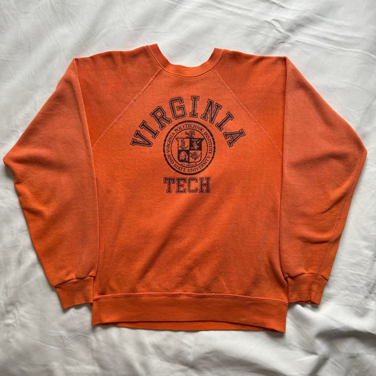 60s 70s ビンテージスウェット Virginia Tech 3段 ラグラン 60s 70s ビンテージスウェット Virginia Tech 3段 ラグラン
