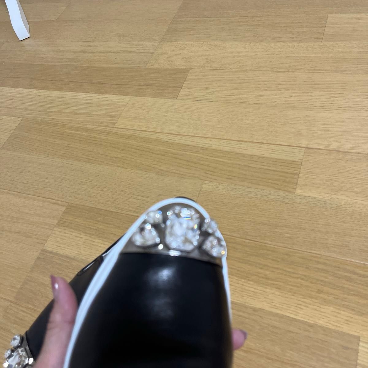 ミュウミュウ MIUMIU 本物 ビジュー 厚底 プラットフォーム ミュウミュウ MIUMIU 本物 ビジュー 厚底 プラットフォーム