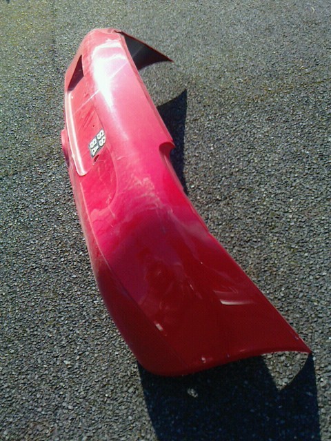 ■ポルシェ 986 ボクスター リア バンパー カバー 赤 RED 中古 PORSCHE BOXTER Rear bumper■_画像1