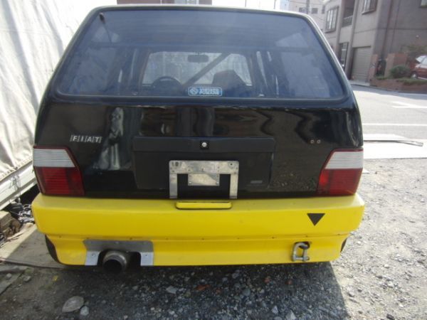 # Fiat uno turbo rear tower bar used F46A8 parts taking equipped Uno roll bar rear gate rear bumper tail lamp seat #