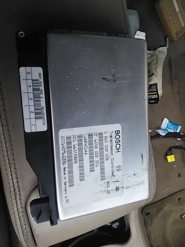 # Jaguar XK8 transmission computer used X100 0260002438 part removing equipped control unit ECU module CP relay #