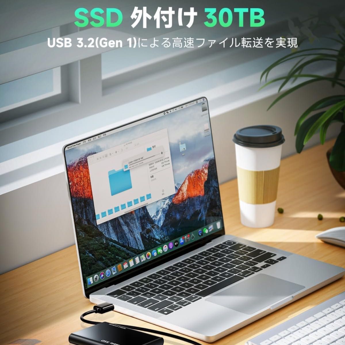 SSD 外付け ssd 30TB【Type-C 高速転送】 PS4/PS5 動作確認済み SSD 外付け ssd 30TB【Type-C 高速転送】 PS4/PS5 動作確認済み