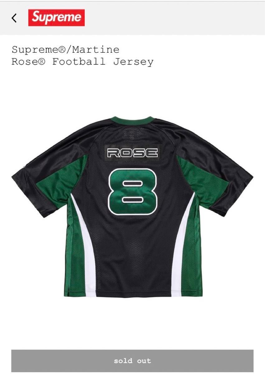 新品 Supreme x Martine Rose Football Jersey Black M 新品 Supreme x Martine Rose Football Jersey Black M