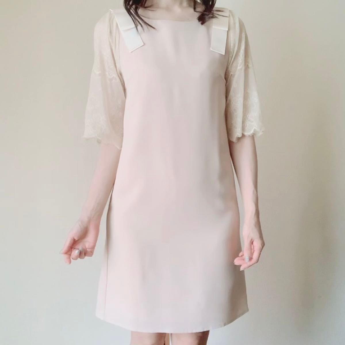 トッコクローゼット 肩リボン 上品ワンピース 美品