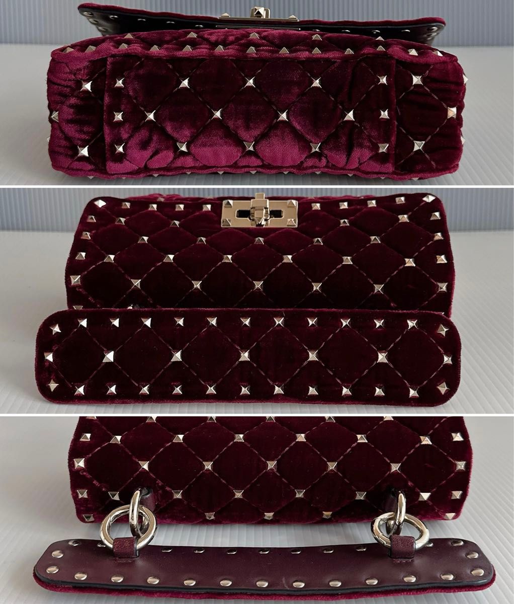 VALENTINO ヴァレンティノ ロックスタッズ スパイク クラッチ VALENTINO ヴァレンティノ ロックスタッズ スパイク クラッチ