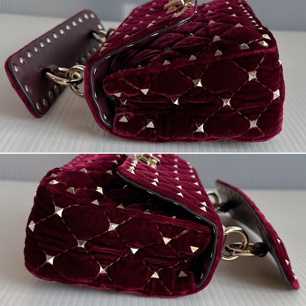 VALENTINO ヴァレンティノ ロックスタッズ スパイク クラッチ VALENTINO ヴァレンティノ ロックスタッズ スパイク クラッチ
