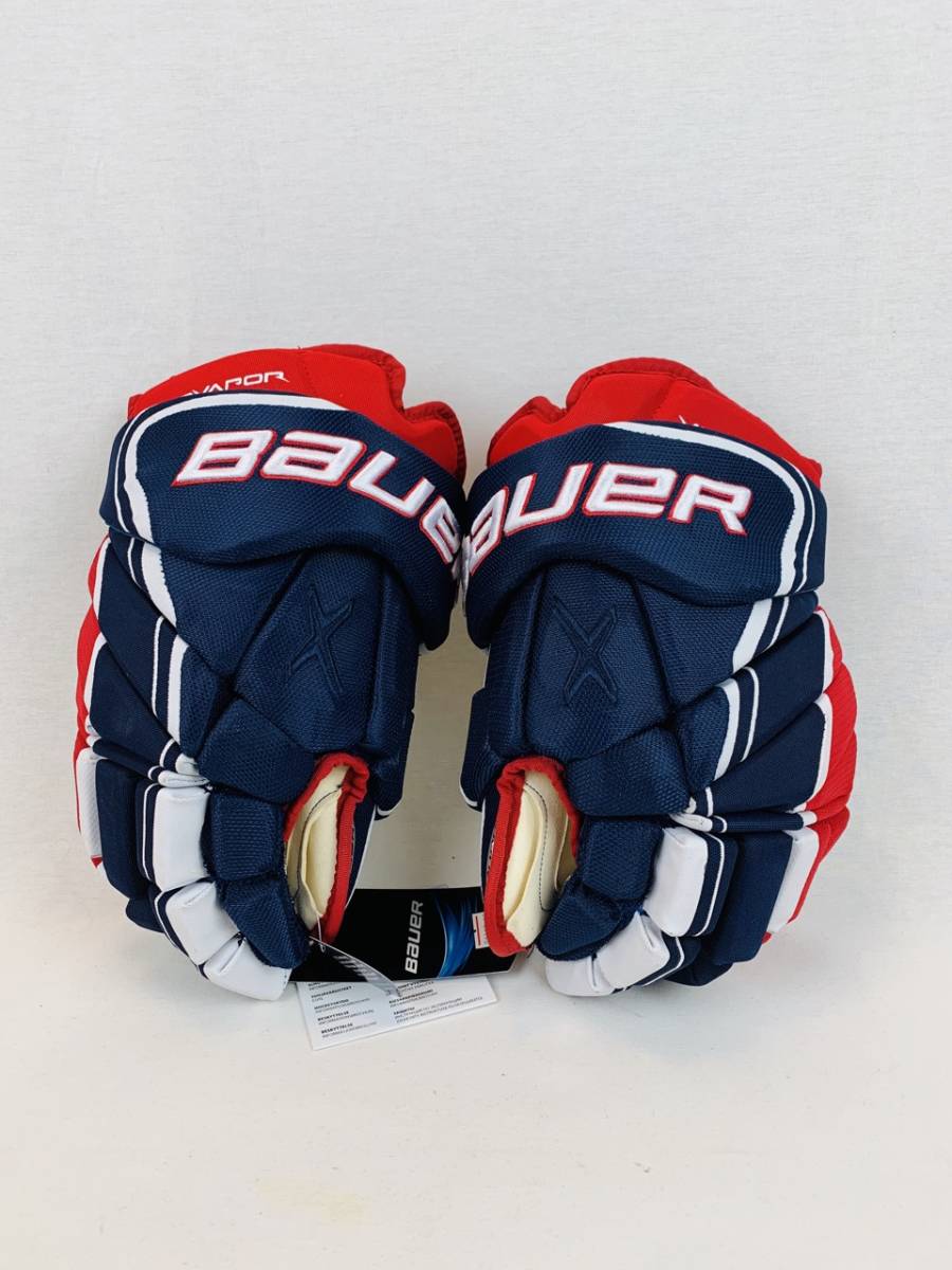 ◇◇ アイスホッケー グローブ BAUER VAPOR 1X LITE PRO SR １４” NAVY/RED/WHITE ◇ 新品 ◇_画像2