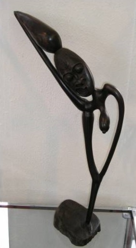 新品 希少!! アフリカ美術 マコンデ 黒檀 近代アート 「 美 」 1