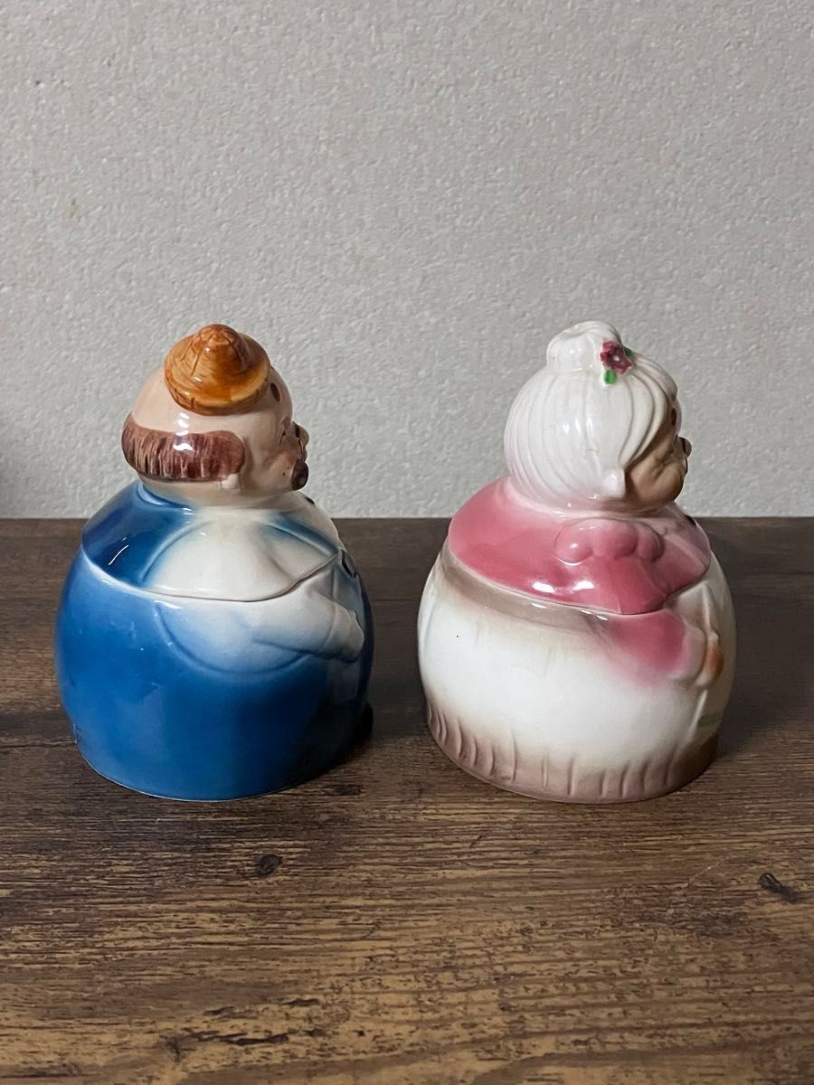加藤工芸/KATOKOGEI 陶器製 おじいちゃん おばあちゃん型 調味料 加藤工芸/KATOKOGEI 陶器製 おじいちゃん おばあちゃん型 調味料