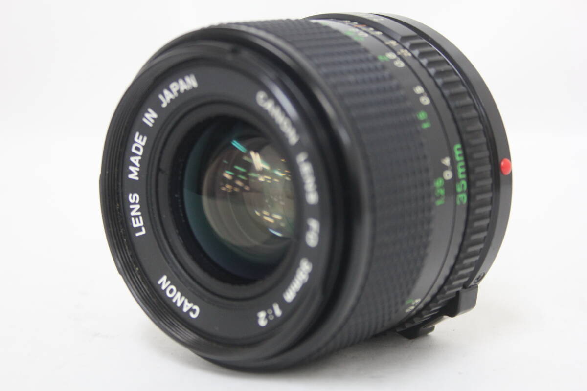 【返品保証】 キャノン Canon New FD 35mm F2 レンズ v6518
