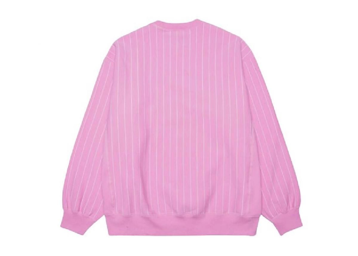 Supreme Pinstripe Crewneck Heather Grey メンズ - SS24 - JP Supreme Pinstripe Crewneck Heather Grey メンズ - SS24 - JP
