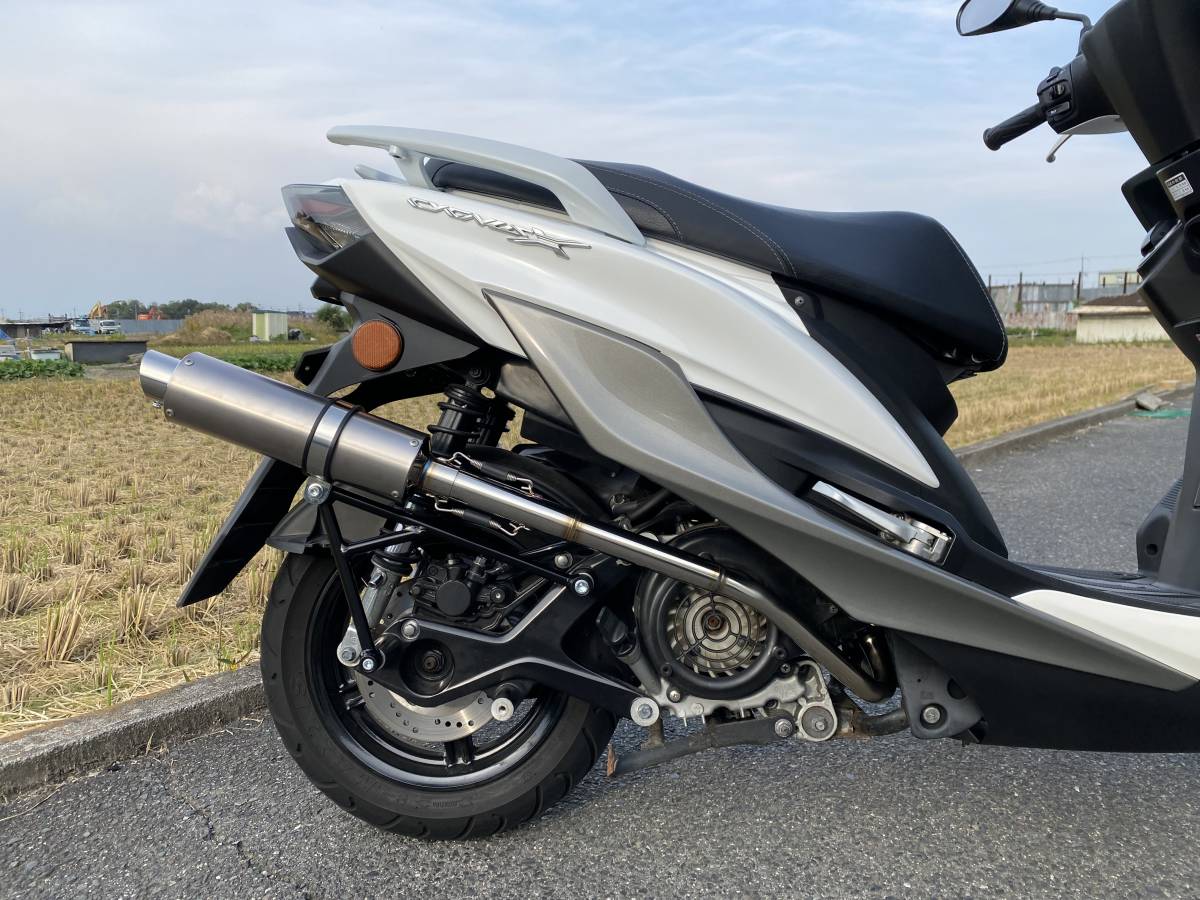シグナスx 1,2,3型 ガレージバル ストリート バッフル付き マフラー ガレージ バル製 シグナスXマフラー バッフル付きストリート仕様