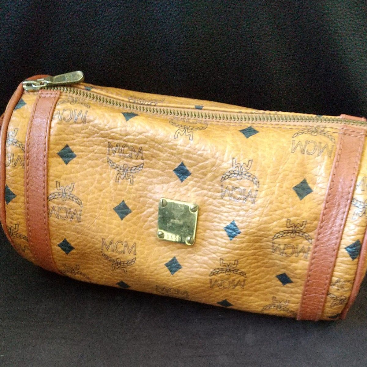 MCM エムシーエム ブラウン 筒型