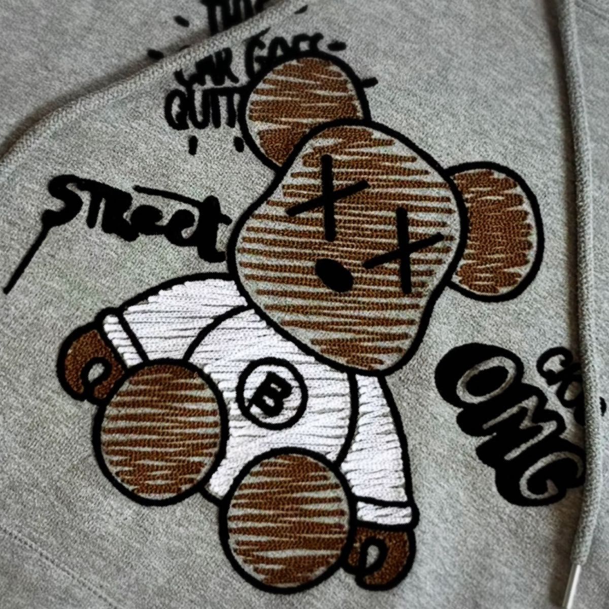 クックジーンズ　バロンコラボ　OMGベアーパーカー　プルオーバー ユニセックス COOKJEANS⁄BARON コラボ パーカー 北欧コラボパーカー | PITECAN THROPUS