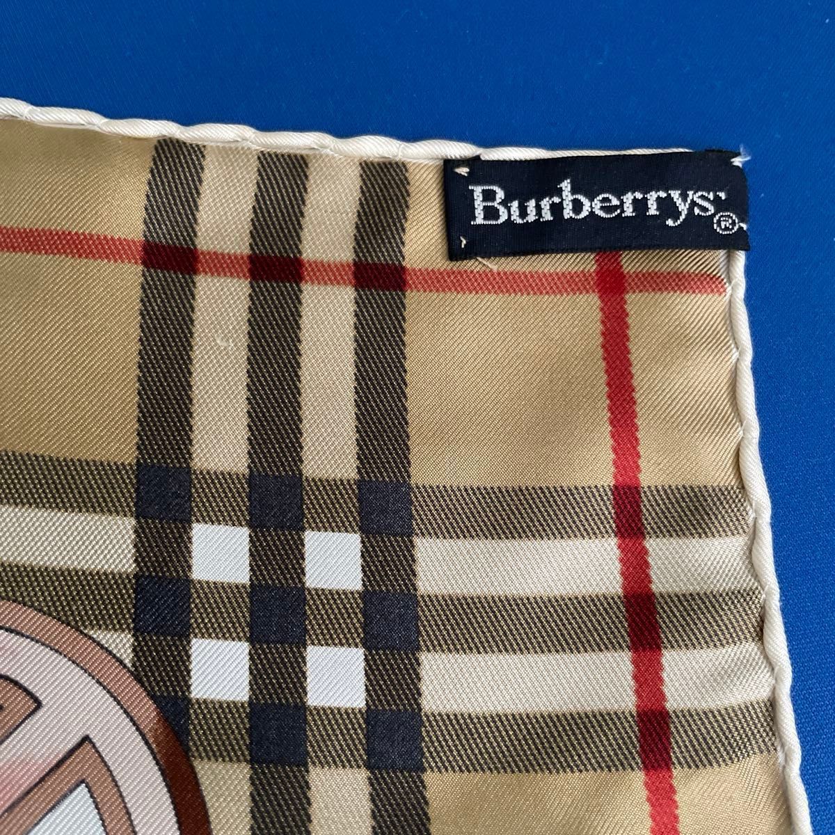 イタリア製 Burberry バーバリー シルク 大判 スカーフ シルク イタリア製 Burberry バーバリー シルク 大判 スカーフ シルク