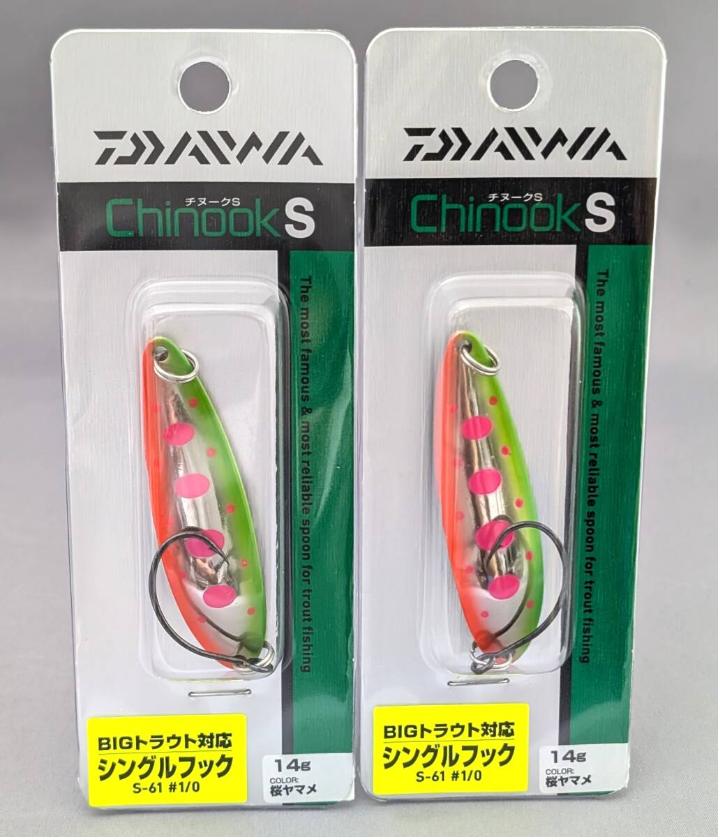  быстрое решение!! Daiwa * Chinook S 14g 2 шт. комплект Sakura yamame* новый товар DAIWA Chinook S