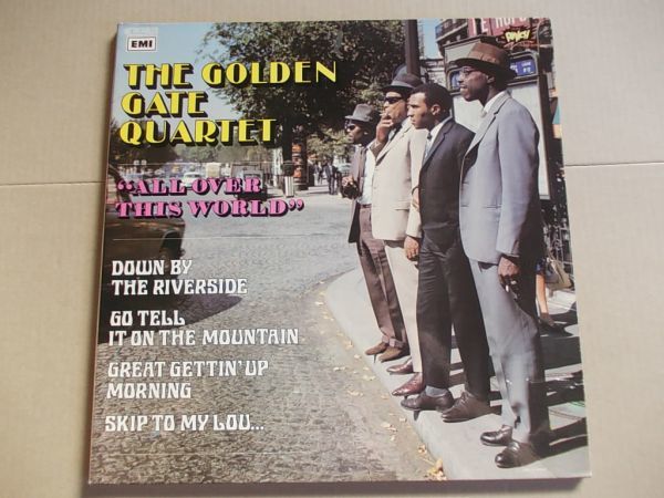 P4240　即決　LPレコード　THE GOLDEN GATE QUARTET『ALL OVER THIS WORLD』　輸入盤　フランス盤　2枚組_画像1