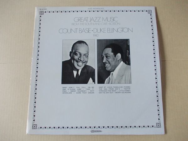 P4404　即決　LPレコード　COUNT BASIE/DUKE ELLINGTON『GREAT JAZZ MUSIC』　輸入盤　フランス盤_画像1