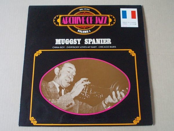 P4428　即決　LPレコード　MUGGSY SPANIER『ARCHIVE OF JAZZ　VOL.5』　輸入盤　フランス盤_画像1