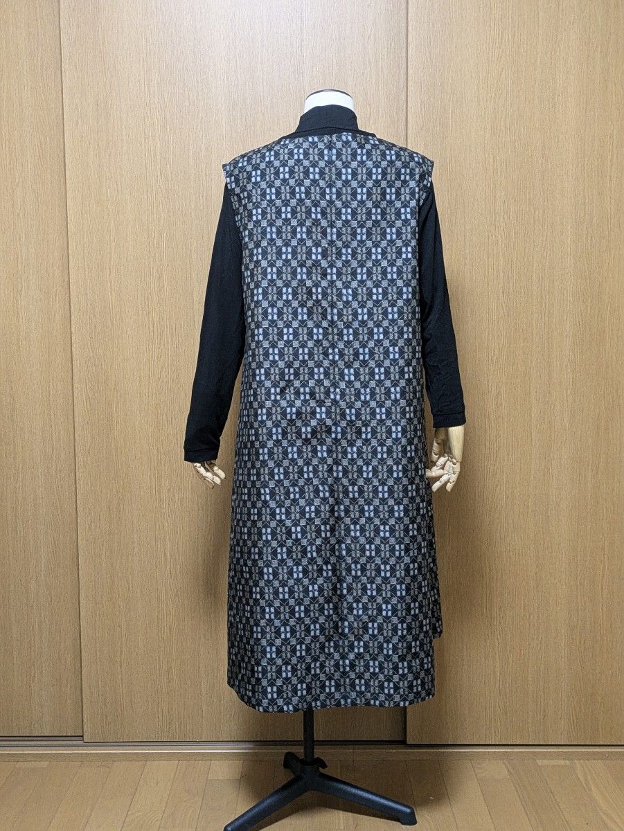 専用画面 着物リメイク ワンピース チュニック 大島紬 M-L 専用画面 着物リメイク ワンピース チュニック 大島紬 M-L