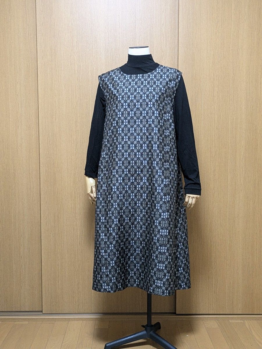 専用画面 着物リメイク ワンピース チュニック 大島紬 M-L 専用画面 着物リメイク ワンピース チュニック 大島紬 M-L