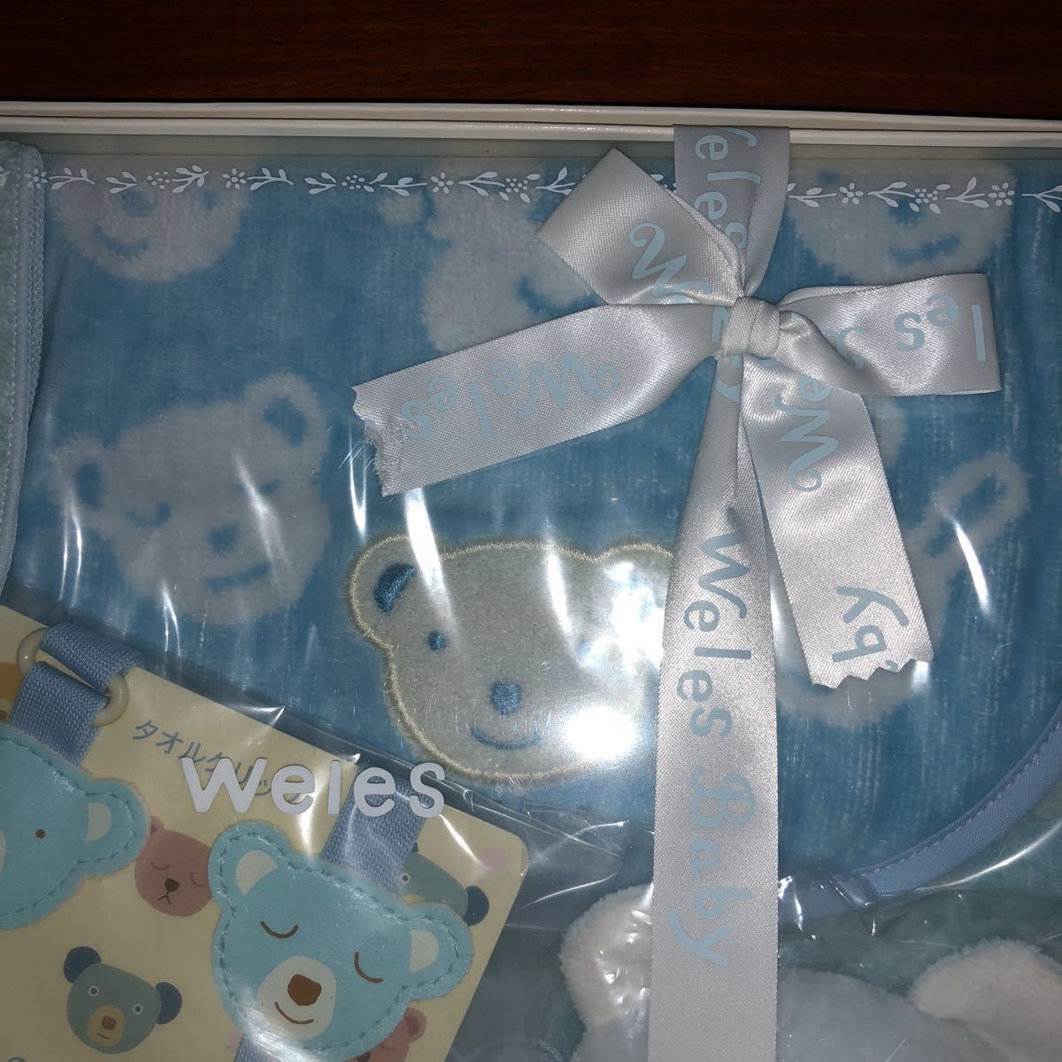 [mon acid yu|MON SEUIL][ weles| way ruz] baby gift set mascot * baby's bib * towel handkerchie * hand towel * towel clip 