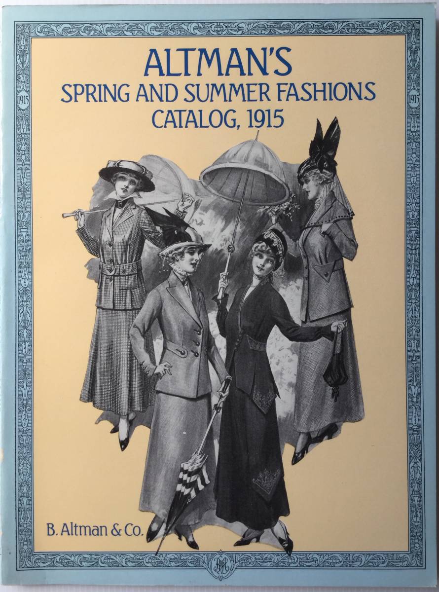  free shipping #ARTBOOK_OUTLET#O2-086* copy light free 900 design American New York Alto man general merchandise shop 1915 year spring summer fashion catalog 