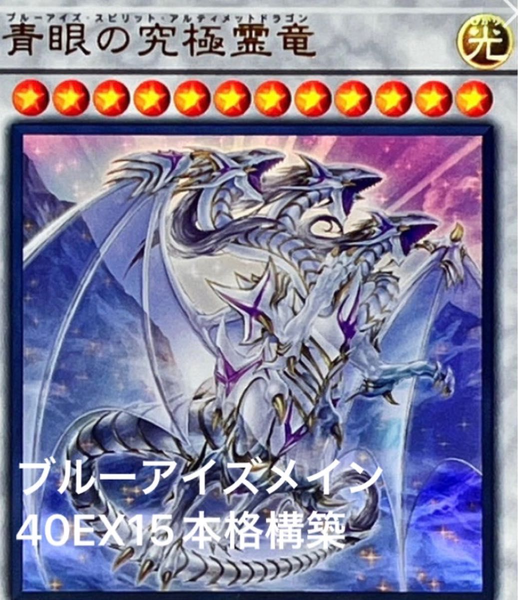 【12月スーパーSALE 15%OFF】 遊戯王OCG 15枚エクストラ 40枚メイン ブルーアイズデッキ 遊戯王OCG デュエルモンスターズ