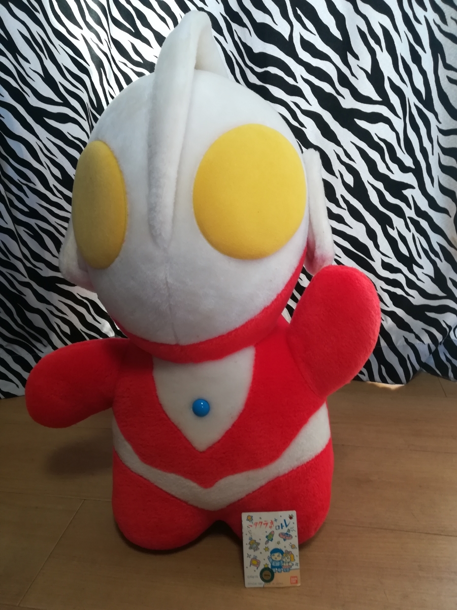  редкий редкость! Bandai retro герой Ultraman очень большой мягкая игрушка 1987 иен . Pro лицензия товар 