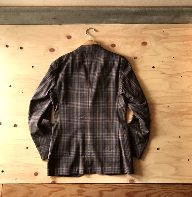 TAKIZAWA SHIGERU проверка tailored jacket 42 шерсть 100% сделано в Японии taki The wasi гель 