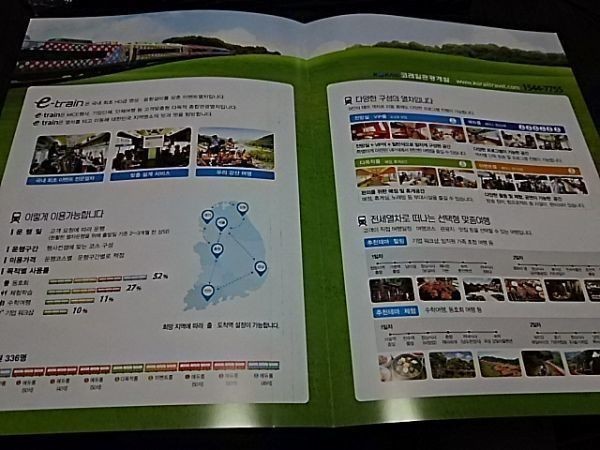 韓国・観光列車e-Trainパンフレット_画像2