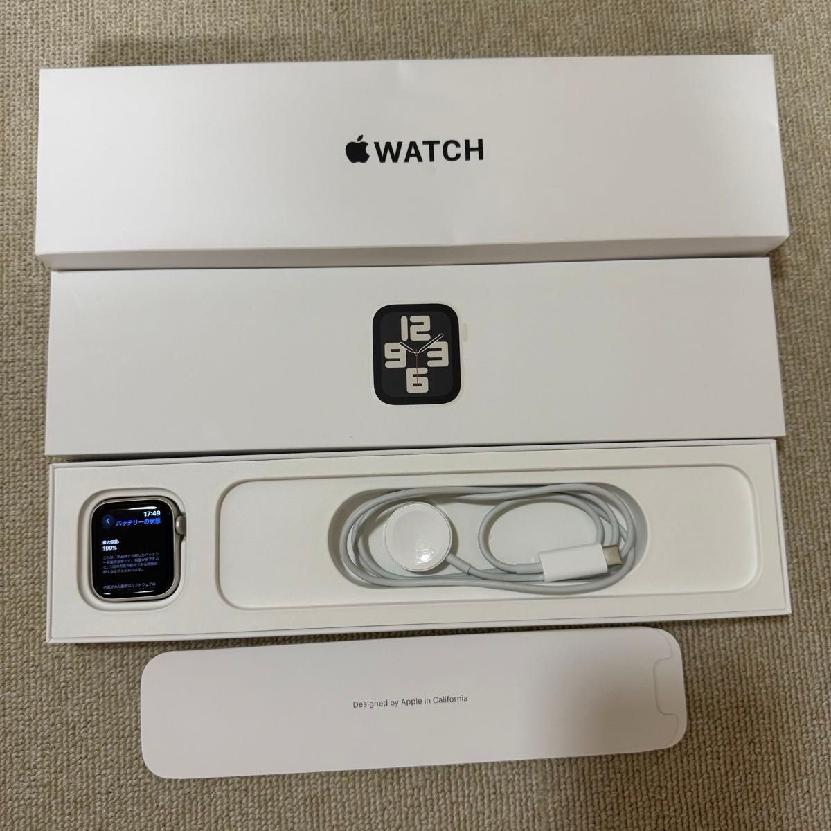 バッテリー100% Apple Watch SE(第2世代) GPSモデル 40mmケース バッテリー100% Apple Watch SE(第2世代) GPSモデル 40mmケース