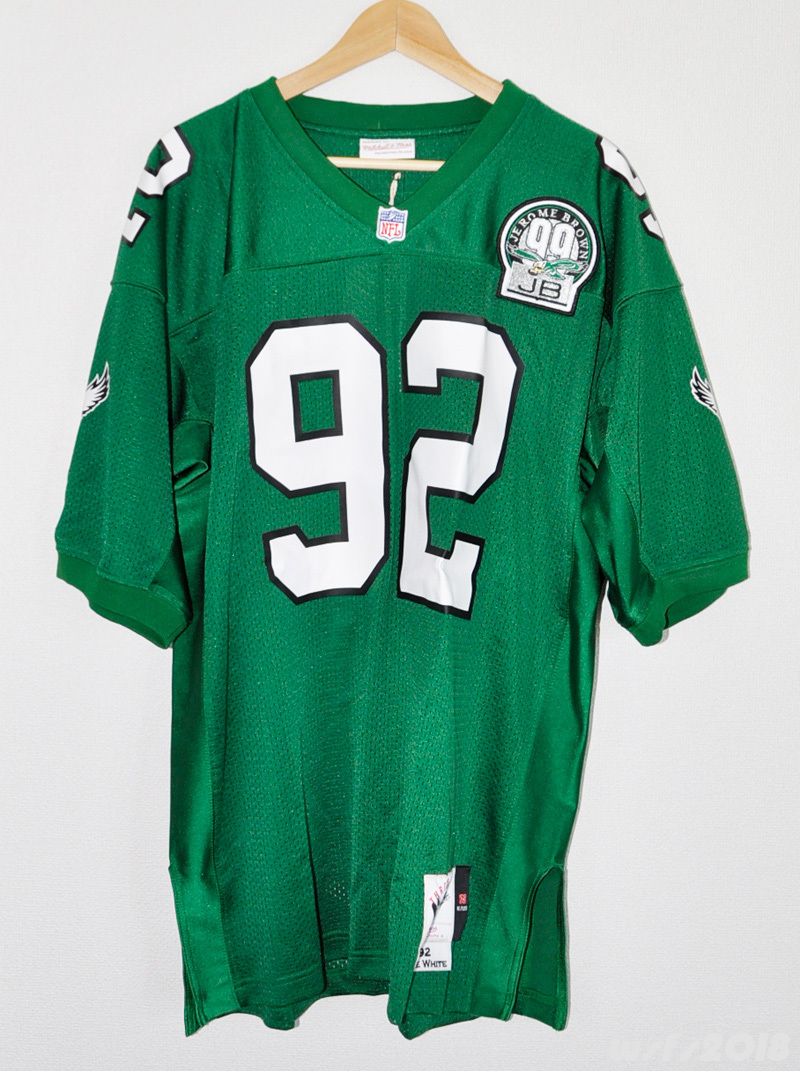 【NFL/新品】フィラデルフィアイーグルスジャージ(#92レジーホワイト)【Mitchell&Ness/ミッチェルアンドネス】Eagles Reggie White_画像1