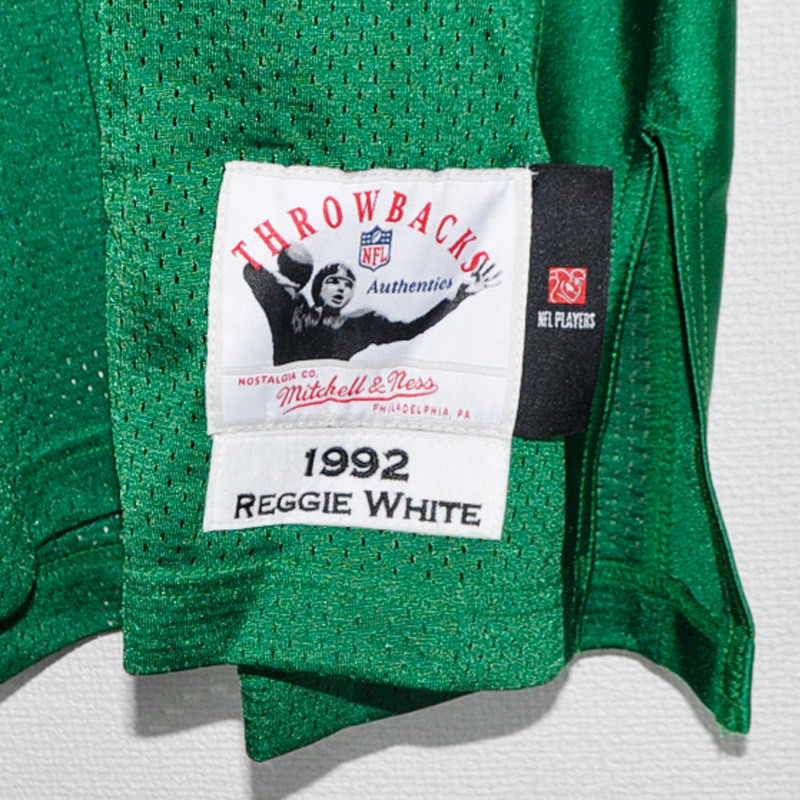 【NFL/新品】フィラデルフィアイーグルスジャージ(#92レジーホワイト)【Mitchell&Ness/ミッチェルアンドネス】Eagles Reggie White_画像3