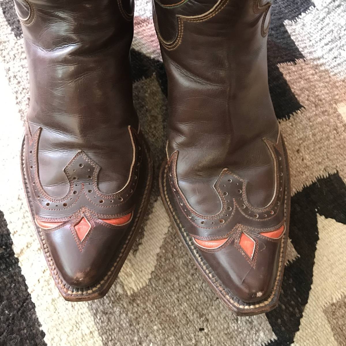  rare!50\'s~60*s box attaching finest quality goods HYER western boots USA made Vintage America /teki suspension have zona old clothes leather shoes kau Boy lady's woman 