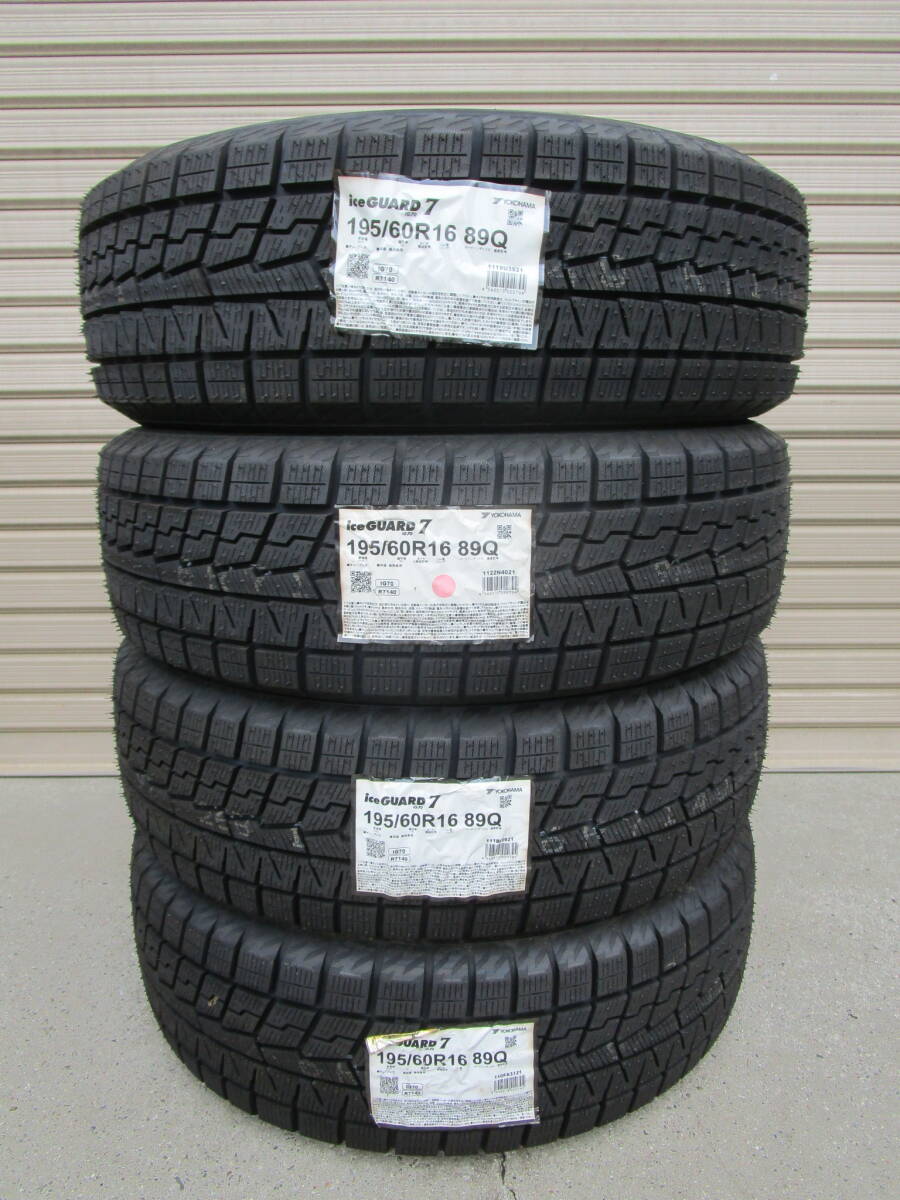  new goods Yokohama Ice Guard 7#195/60R16#4 pcs set # studdless tires # Wish * Serena * Note * Lafesta 