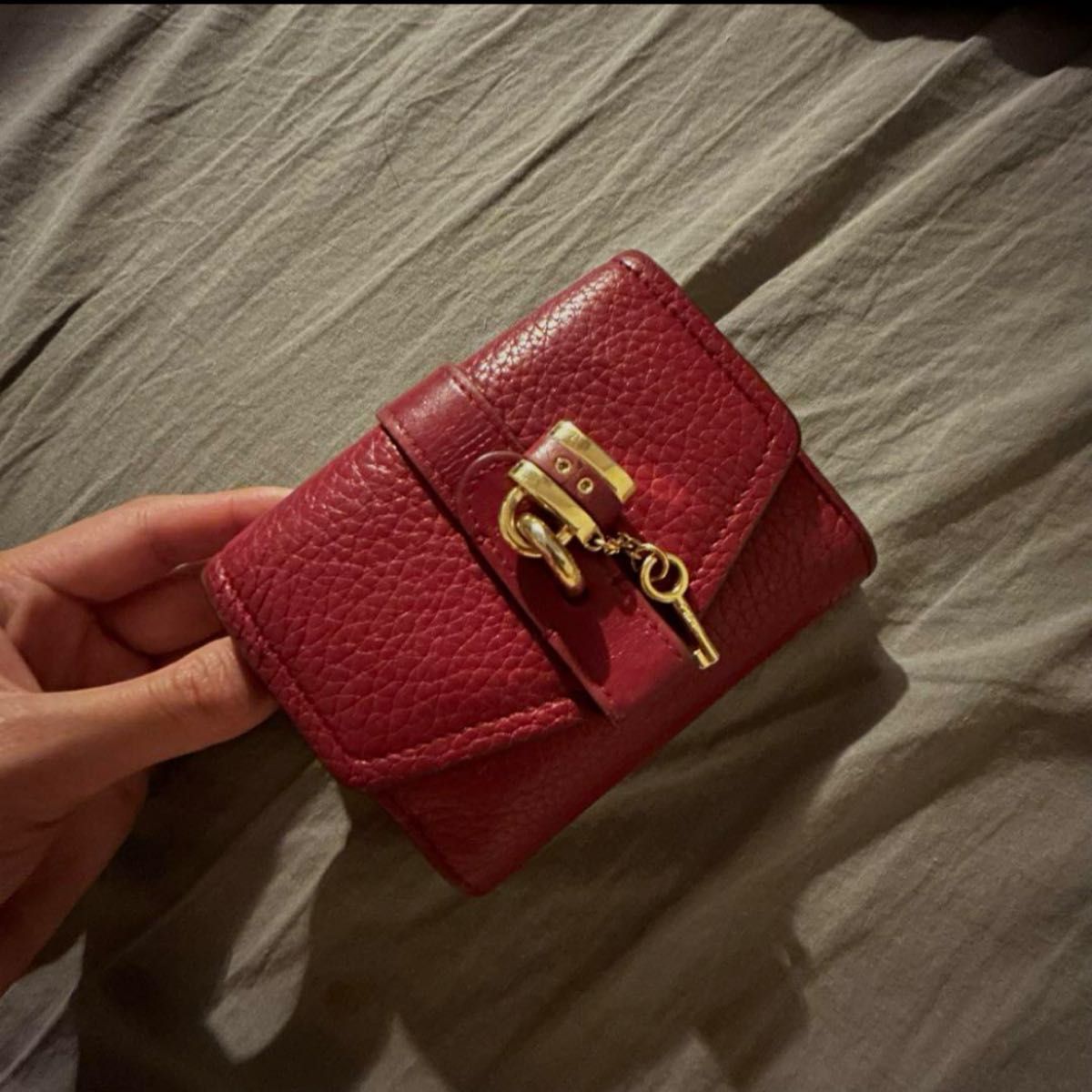 クロエ 財布 赤 Chloe 三つ折り財布 クロエ 財布 赤 Chloe 三つ折り財布