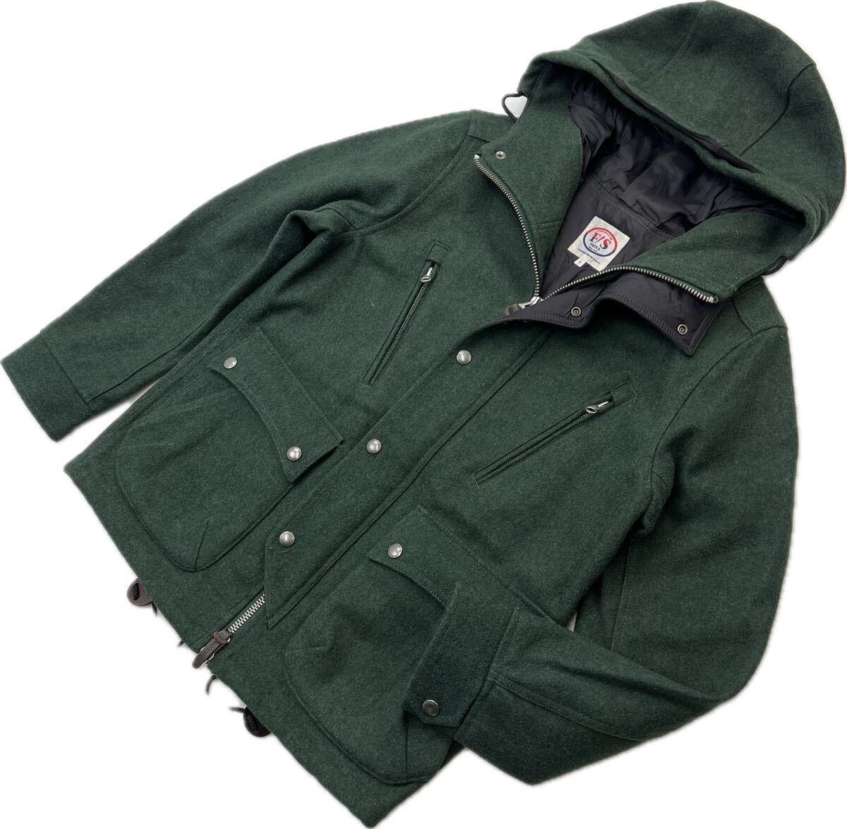 FREAK'S STORE ☆ フリークスストア ウール グリーン マウンテン パーカー ジャケット S メンズ 秋冬 アウトドア シティー アメカジ■S3606