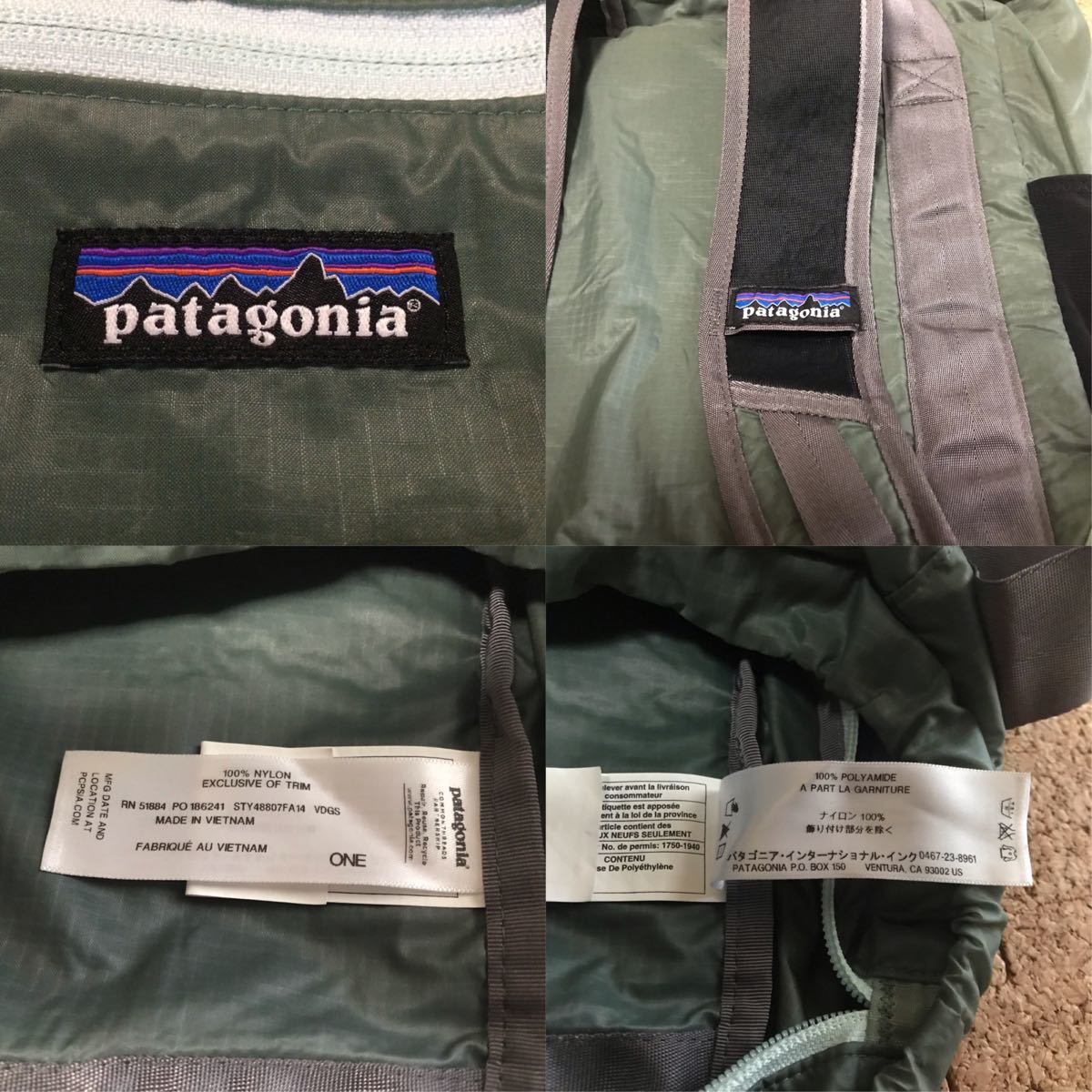 【2014年 限定カラー】patagonia ライトウェイト トラベルトート 26L (VDGS ヴァルダグリス) カーキ 廃盤 48807FA14 希少【梨花モデル】_画像4