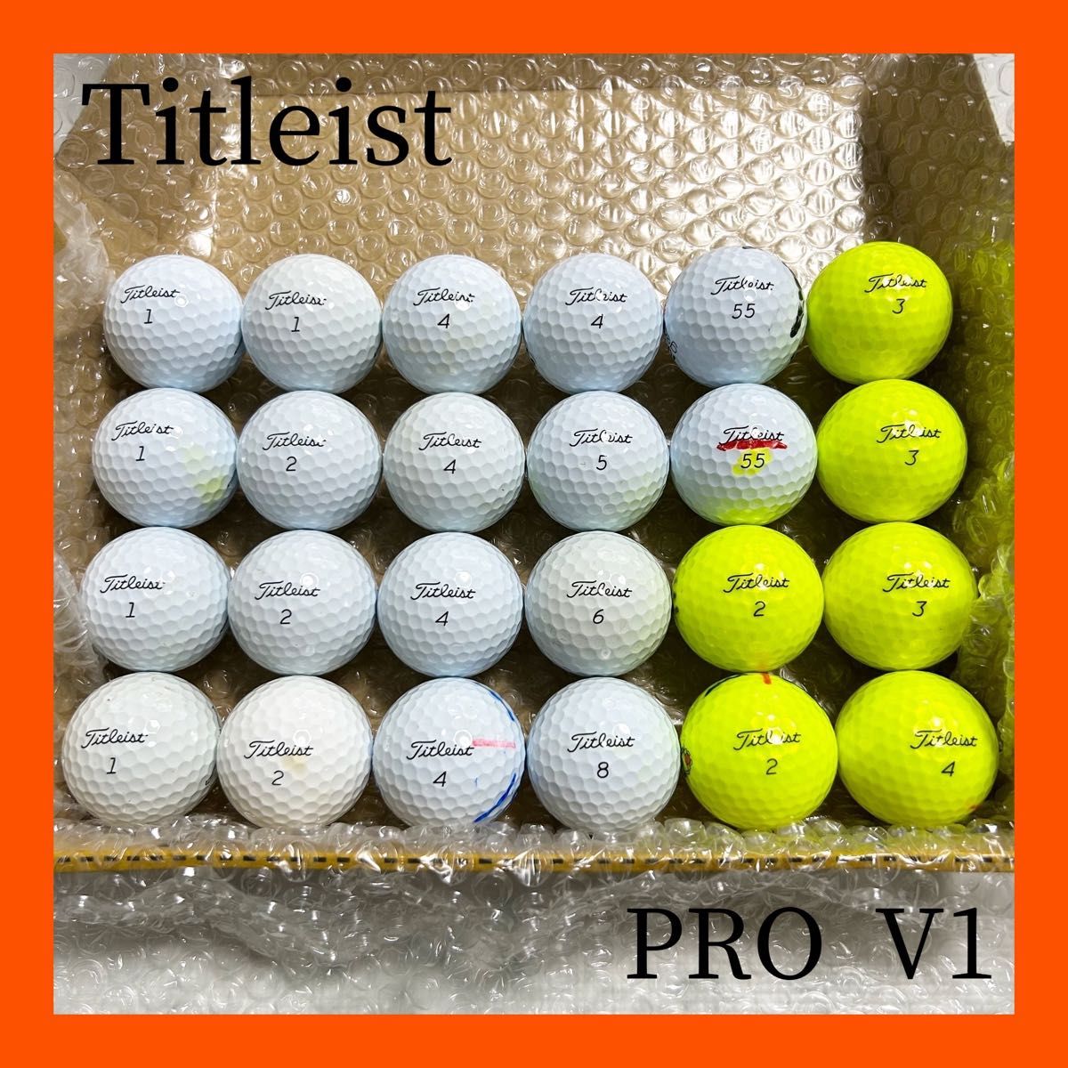Titleist タイトリスト ロストボール ゴルフボール PRO V1 24球 Titleist タイトリスト ロストボール ゴルフボール PRO V1 24球